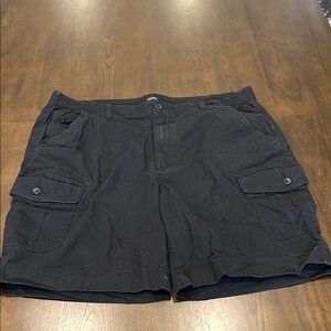 Buffalo David Bitton Black Cargo Shorts